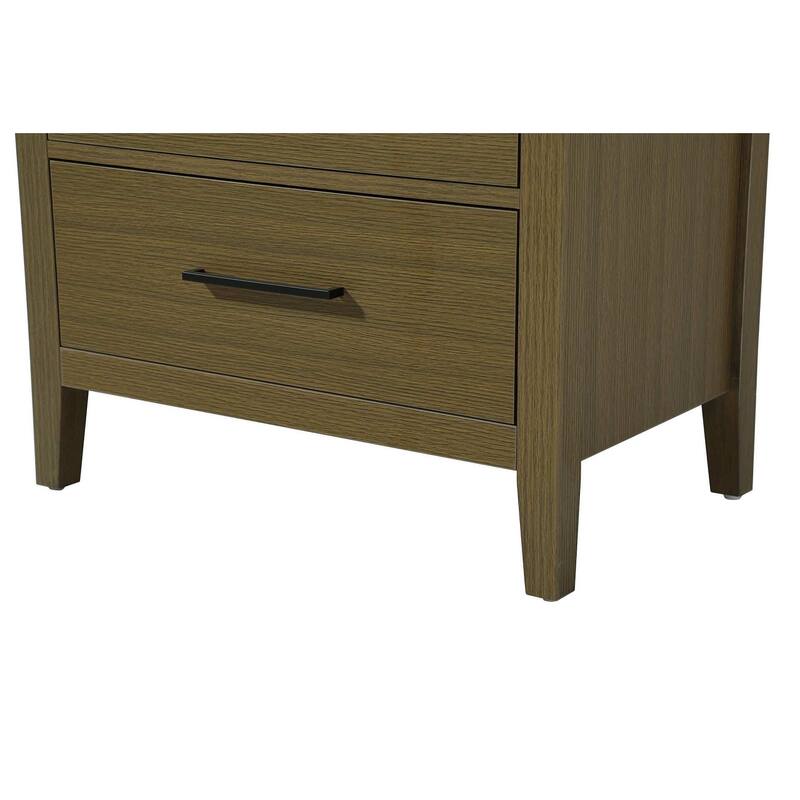 Laura 16-28 Inch Bath Storage Glass Cabinet