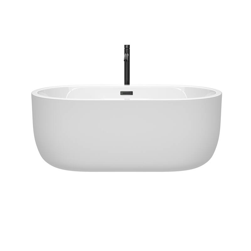 Wyndham Collection Juliette 60" Freestanding Acrylic Soaking Tub with