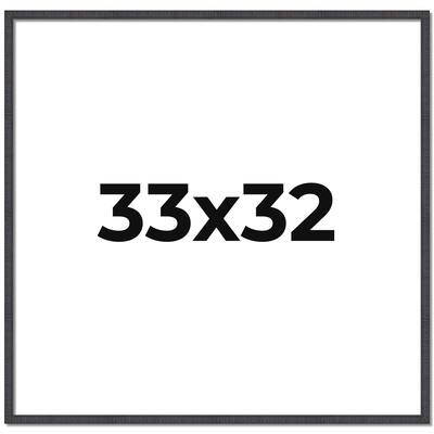 33x32 Frame Brown Solid Wood Picture Frame - Complete Modern Photo