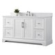 preview thumbnail 6 of 29, Vanity Art 60" Single Sink Bathroom Vanity with Top & Backsplash