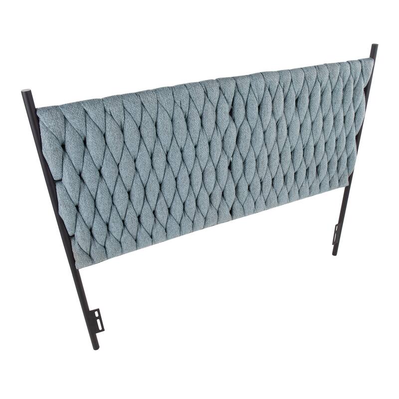 Silver Orchid Braided Matisse Queen Headboard