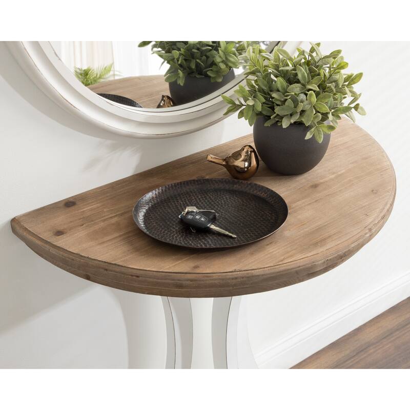 Kate and Laurel Linsley Wood Console Table - 30x15x31