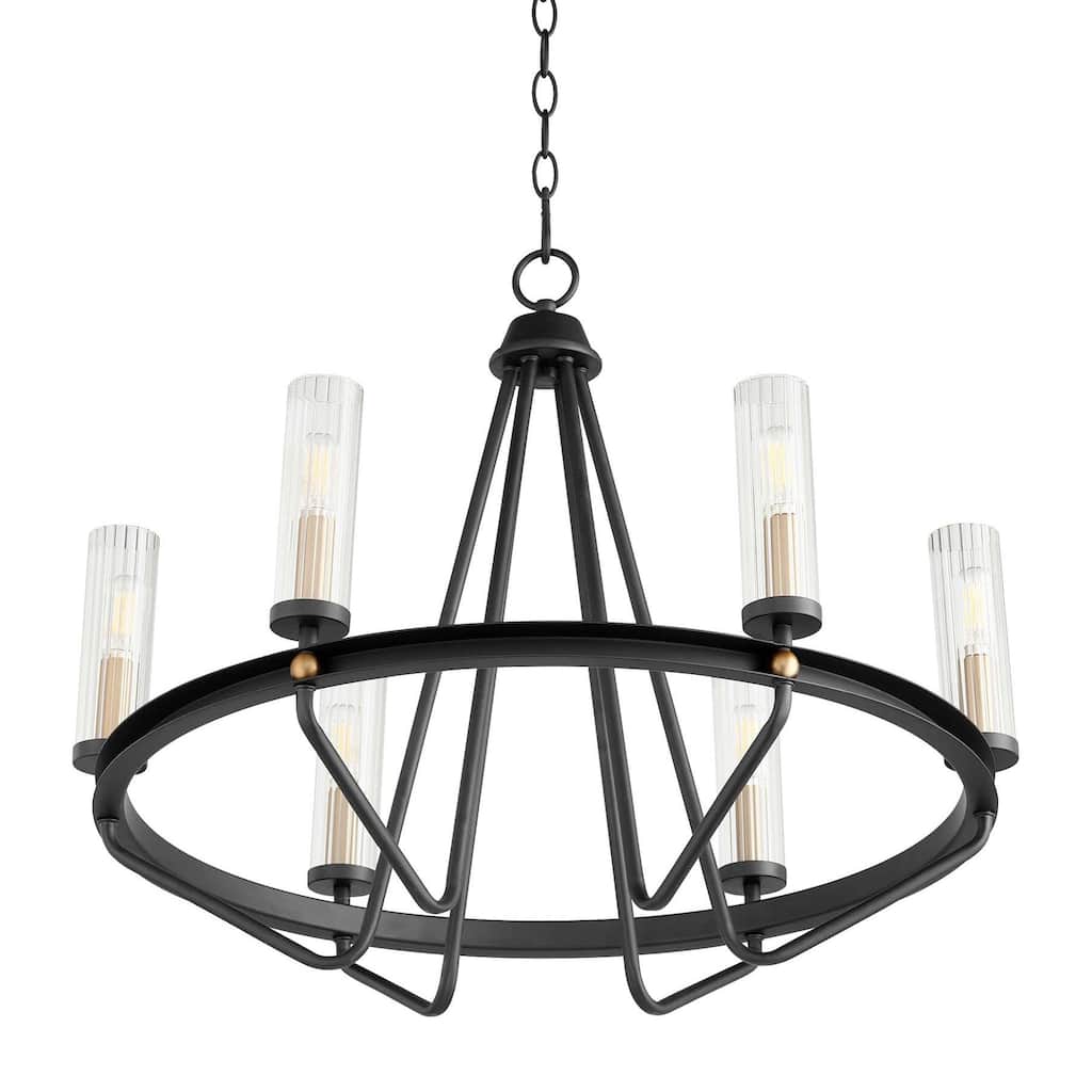 Quorum International 629-6-80 Empire 6 Light 26" Wide Ring Chandelier