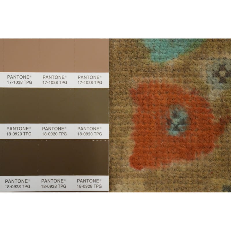Hand Knotted Oriental 100% Wool Carpet Traditional Floral Beige & Ivories Tabriz Area Rug - 9' 6'' X 6' 7''