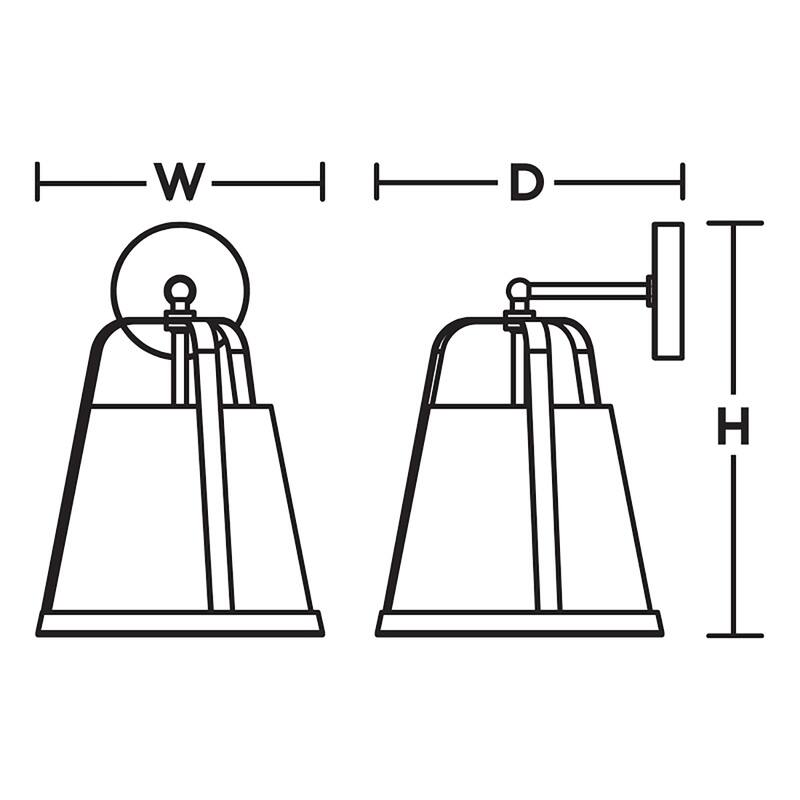 AFX Lizzette 15'' Med Base Sconce