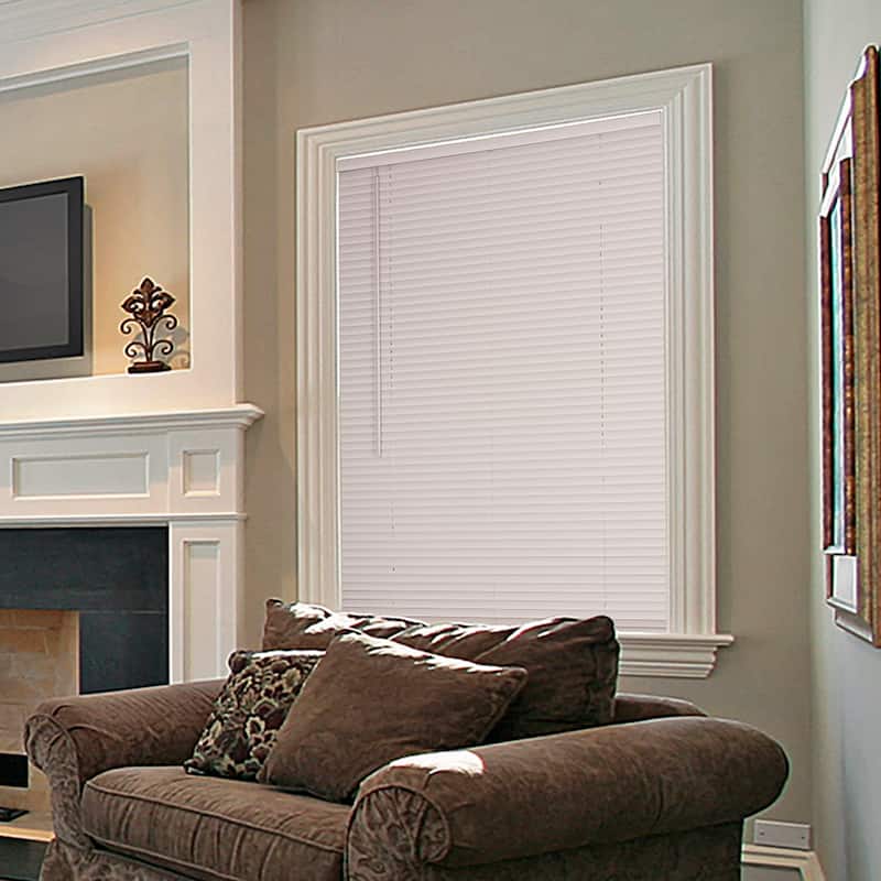1" Cordless Vinyl Mini Blind - Alabaster