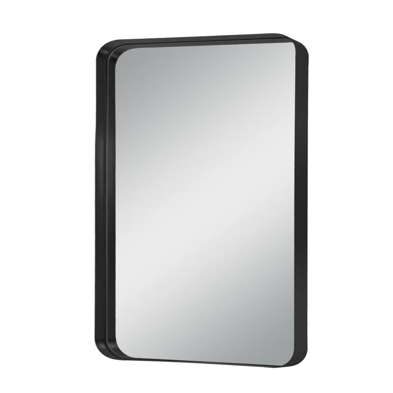 Modern Aluminum Alloy Wall-mounted Rectangular/Arched Deep Mirror