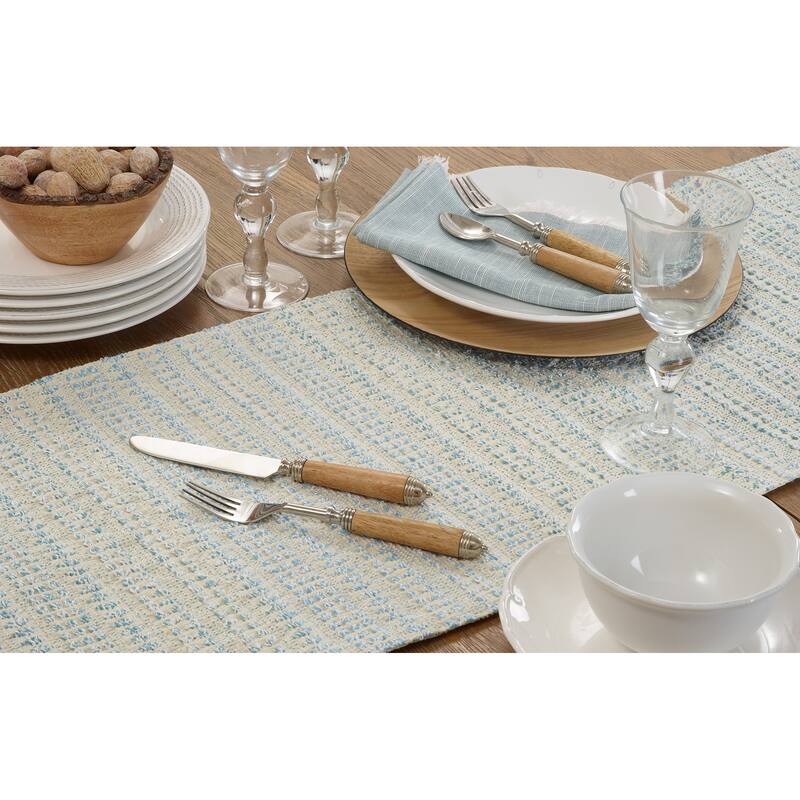 Woven Table Runner With Line Design - 16"x72"