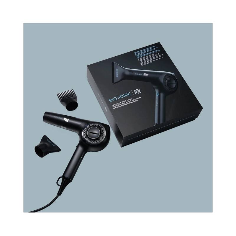 BIO IONIC NEW and Imporoved 10x Ultralight Speed Dryer and 10x Pro Vibrating Plate Styling Iron 1 Inch