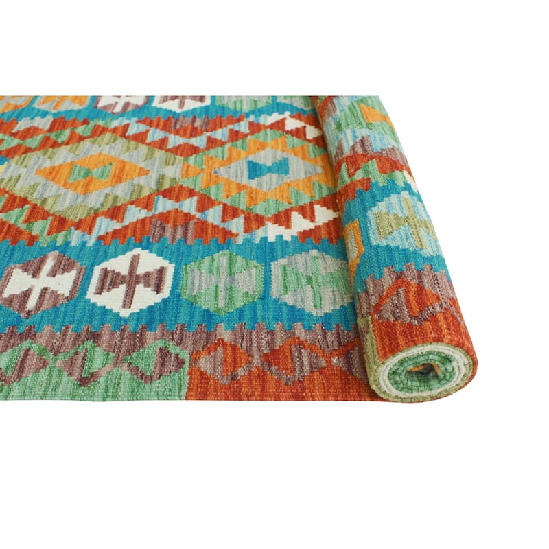 Flatweave Rory Red/Ivory Runner - 2'5" x 9'7"