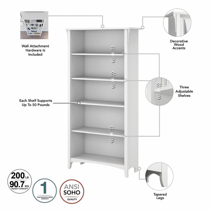 Salinas 3-piece Desk, Cabinet, and Bookcase Set by Bush Furniture