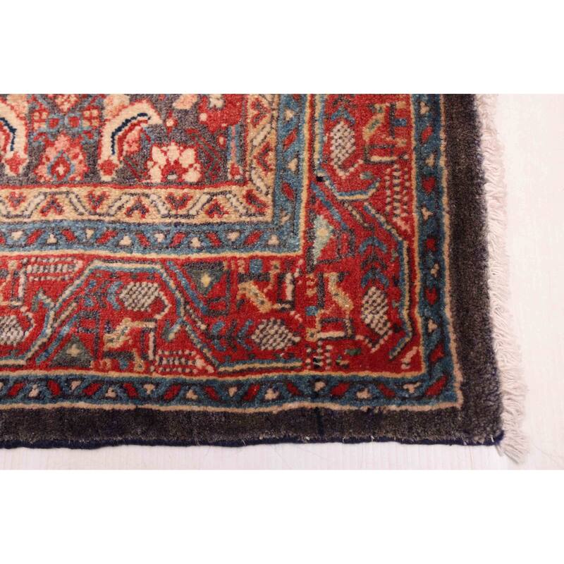 ECARPETGALLERY Hand-knotted Andelz Dark Grey Wool Rug - 4'3 x 7'0