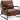 MCombo Modern Accent Armchair with Steel Legs, Leathaire fabric HQ102