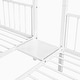 preview thumbnail 20 of 19, Full Over Twin and Twin Metal Triple Bunk Bed with Drawers and Guardrails