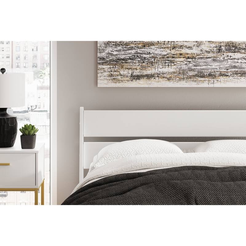 Signature Design by Ashley Socalle White Panel Platform Bed