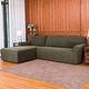 preview thumbnail 11 of 79, Subrtex 2-Piece L Shape Sofa Cover Stretch Sectional Left Chaise Cover