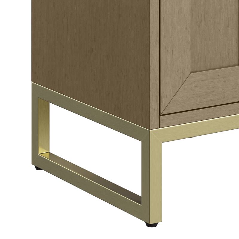 Chianti 20" Single Vanity, Walnut Whisper w/ White Composite Stone Top