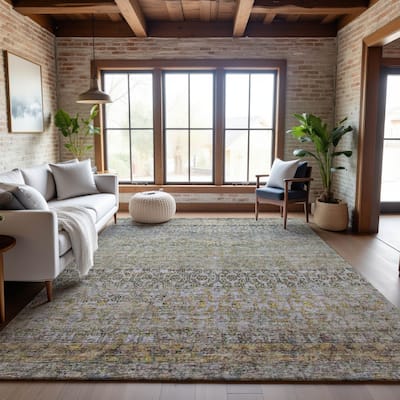 Premium Washable Super Soft Ombre Links Mayfield Rug