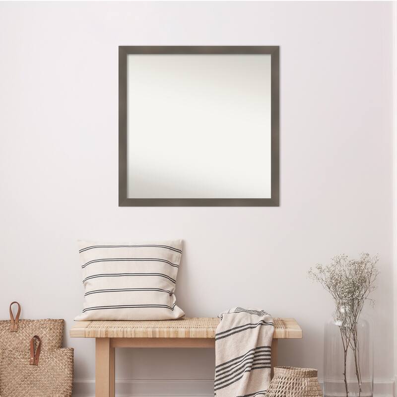 Edwin Non-Beveled Wood Framed Wall Mirror