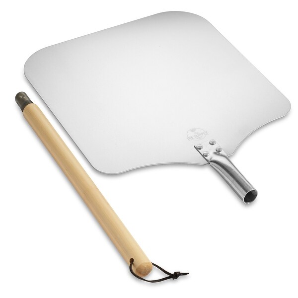 Aluminum Pizza Peel with Detachable Handle by Pie Supply. Opens flyout.