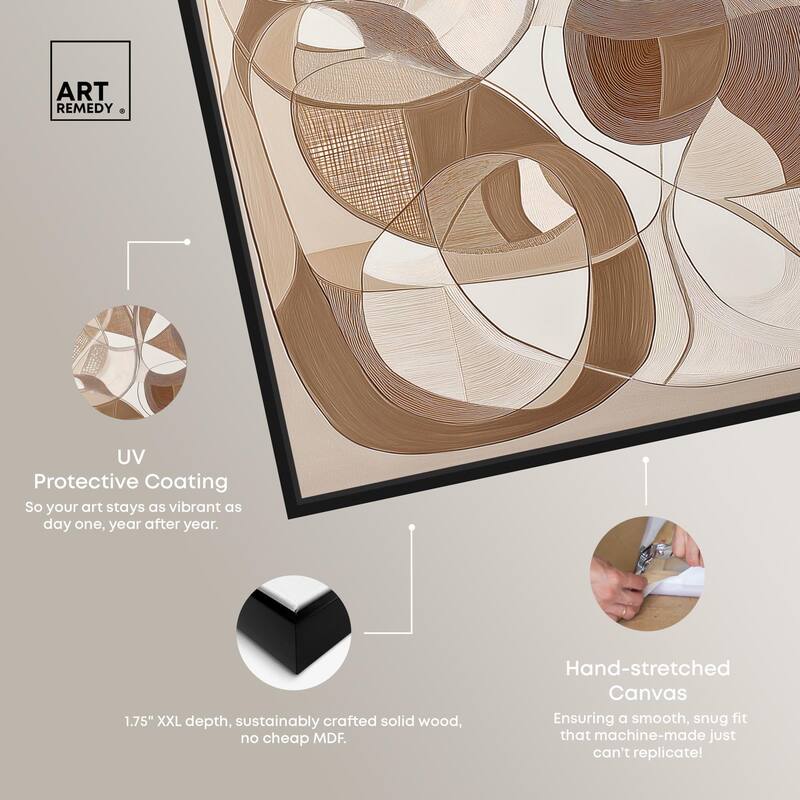 Mocha Dream Canvas by Art Remedy