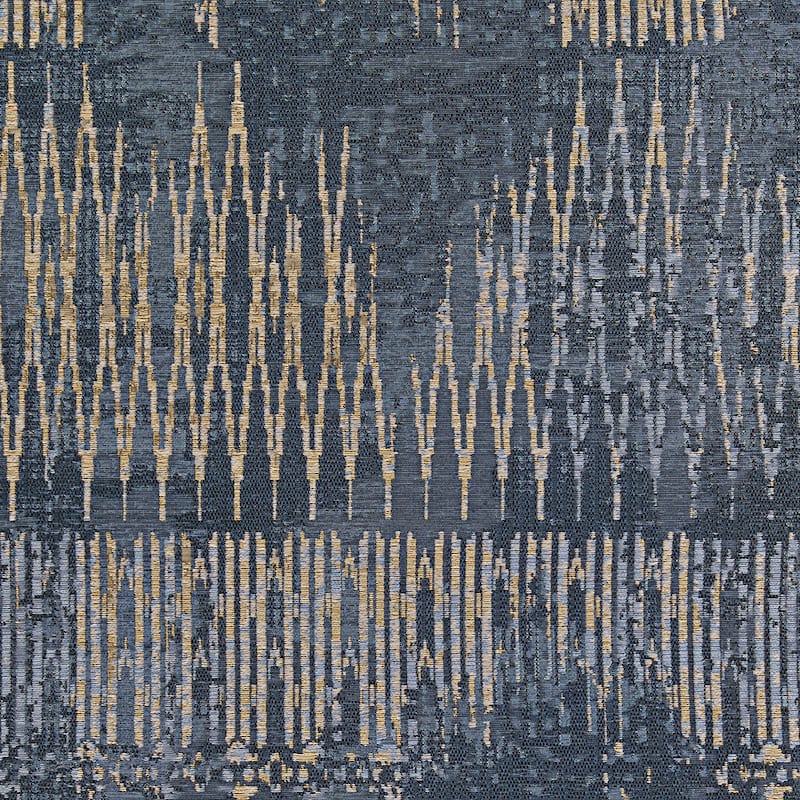 Dream Decor Rugs Gelato Frequency Blue Tan Indoor Outdoor Area Rug