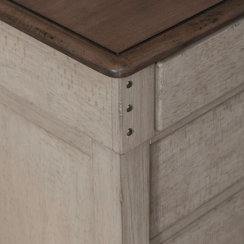 Liberty Furniture Ivy Hollow Panel Bed, Dresser & Mirror, Chest, Night Stand - King, Queen