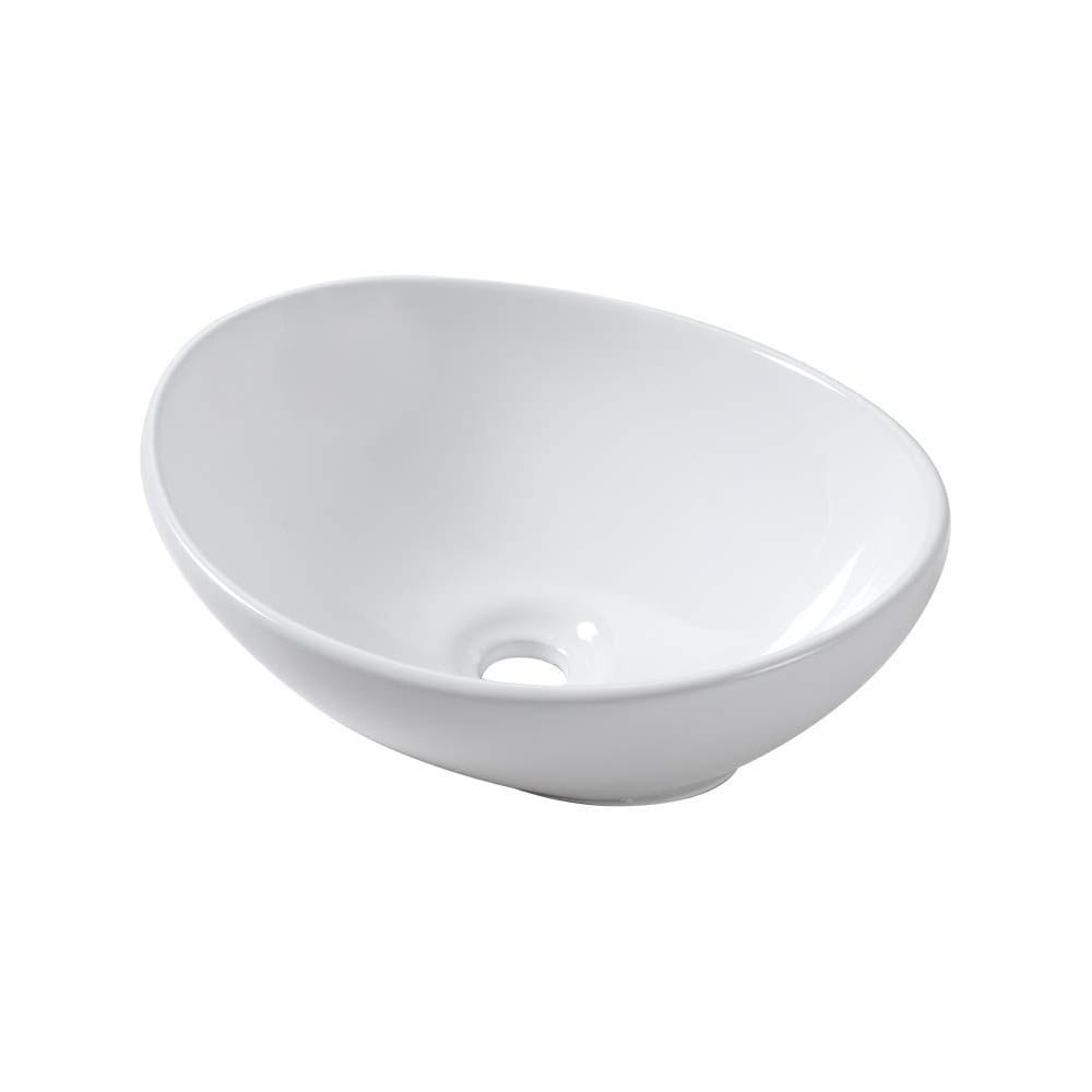 Above Counter Vessel Sink in White