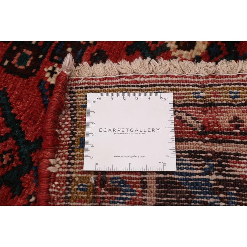 ECARPETGALLERY Hand-knotted Andelz Red Wool Rug - 3'9 x 12'10