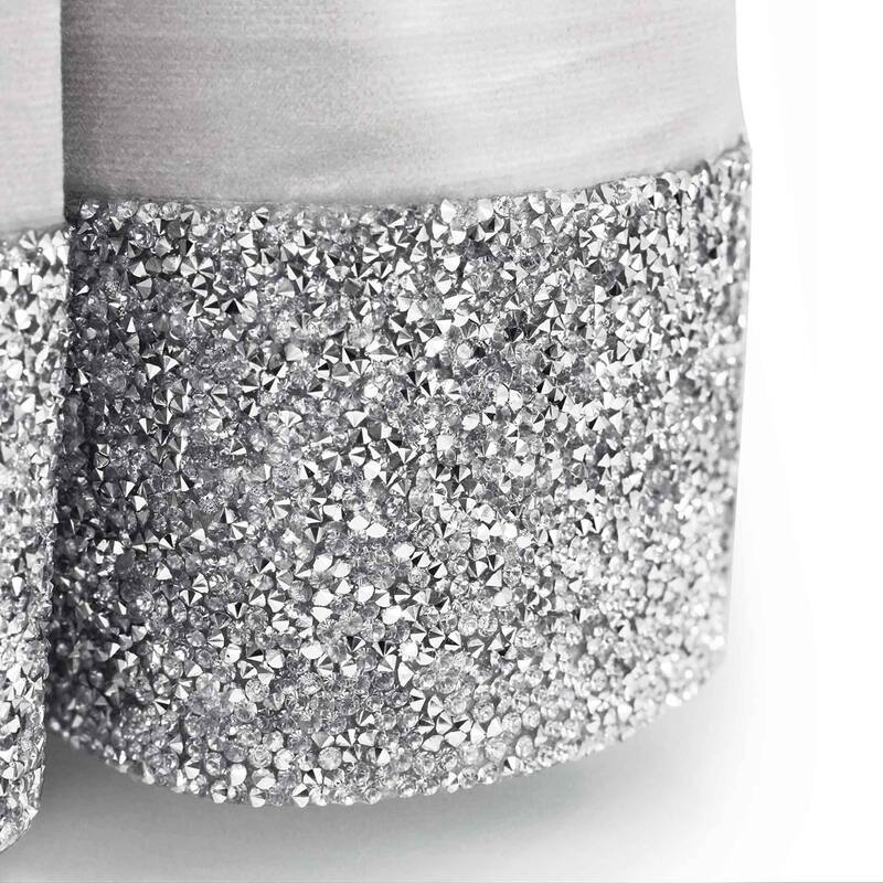 Sparkles Home Luminous Rhinestone Valance - Silver - L