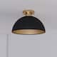 Option Matte Black and Satin Brass