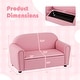 preview thumbnail 3 of 8, Gymax Kids Sofa Armrest Chair Lounge Couch Wood Construction Storage