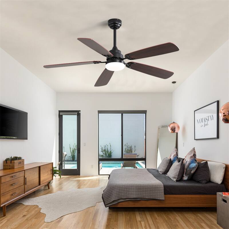 Classics Ceiling Fan With Dimmable Led Light - Matte Black