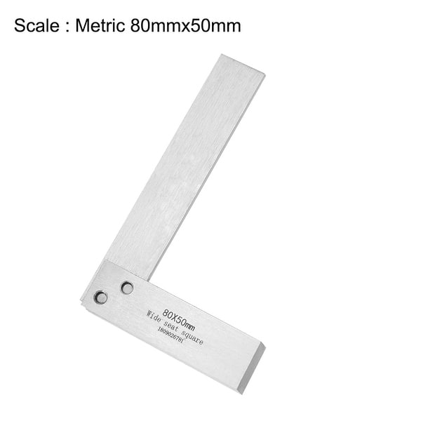 80mmx50mm Machinist Square Precision Hardened Steel Right Angle
