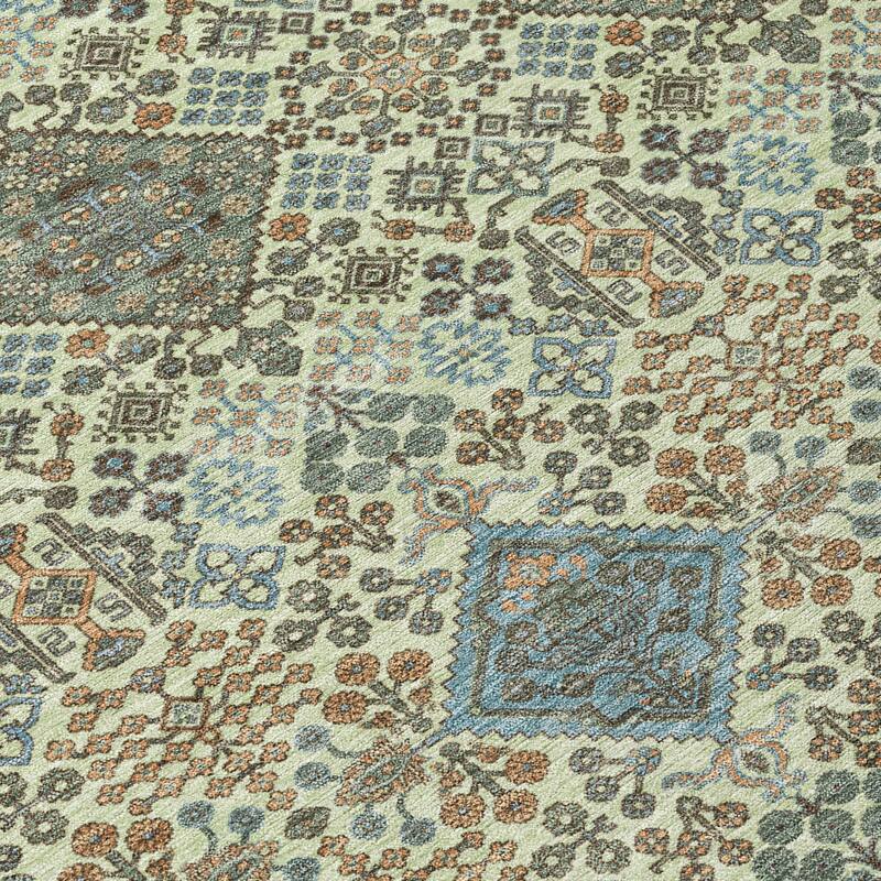 Machine Washable Indoor/ Outdoor Global Flory Chantille Rug