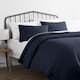 Soft Essentials Premium Ultra Soft Square Quilted Coverlet Set - Navy - Twin - Twin XL