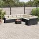 Option Black and Cream Table+6x middle+2x corner