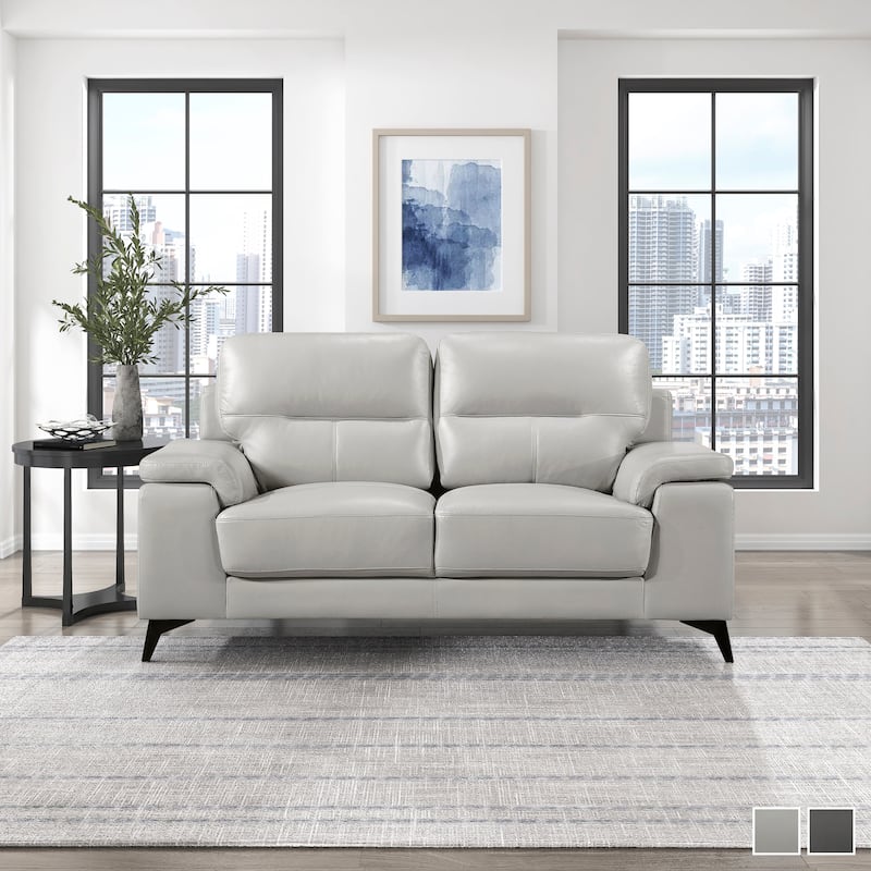 Socorro Leather Loveseat