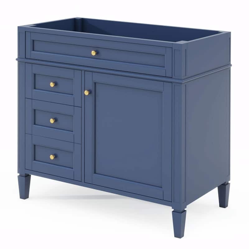36'' Bathroom Vanity with Top Sink, 3 Drawers for Stylish Storage