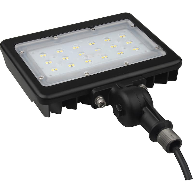 LED Medium Flood Light 30W 5000K Bronze Finish 100V-277V Dimmable - N/A