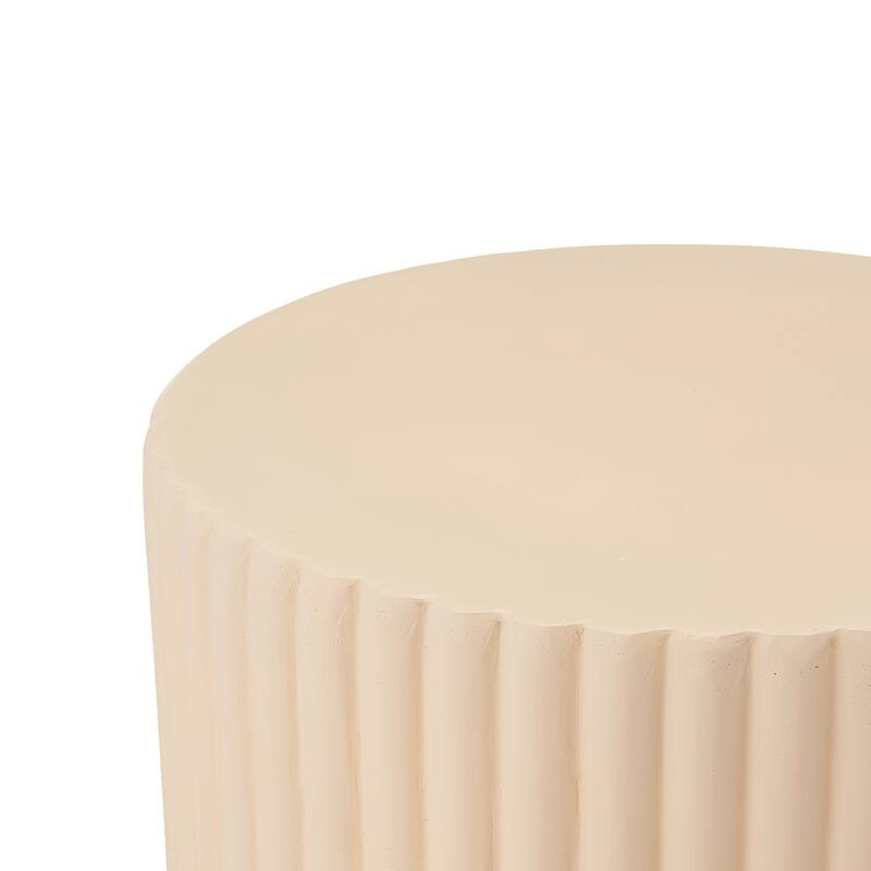 Christopher Knight Home - Aurelia Outdoor Cream MGO Side Table - Creamy Beige