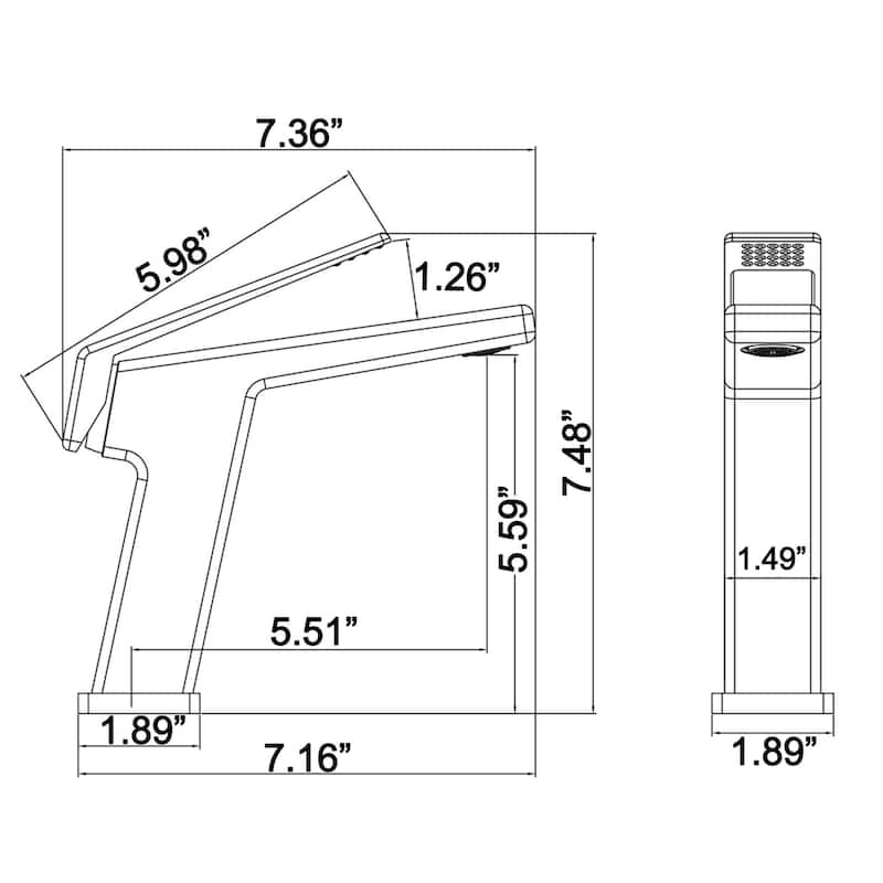 Solid Brass Single Hole Single-Handle Bathroom Sink Faucet