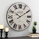 preview thumbnail 21 of 39, FirsTime & Co. Emmett Farmhouse Shiplap 27-in. Round Wall Clock