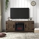 preview thumbnail 16 of 53, 58-Inch Farmhouse Electric Fireplace TV Stand with Storage Cabinets and Adjustable Shelves