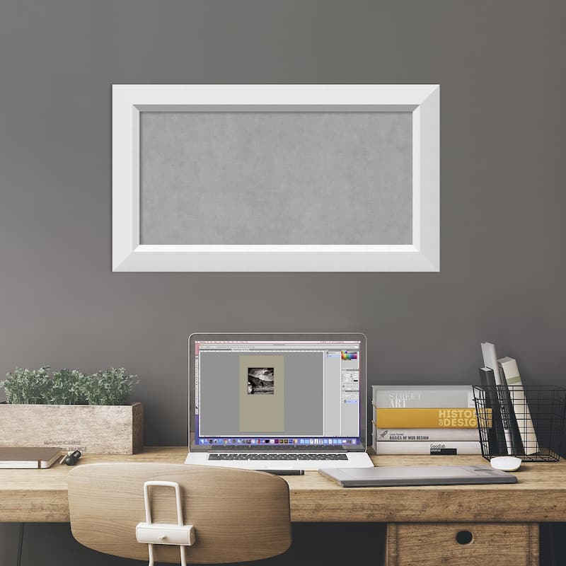 Framed Magnetic Board, Blanco White