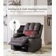 preview thumbnail 12 of 73, Oversized power recliner with heat, massage, 360 degrees swivel, and cup holder.