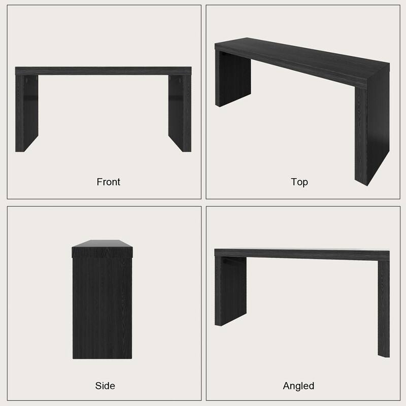 58''Modern Wooden Long Console Table for Entryway and Living Room