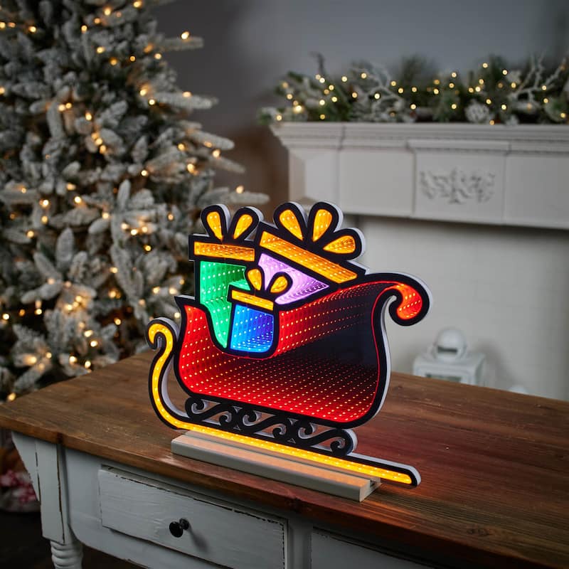 Santa's Sleigh Ekkolight 17"L