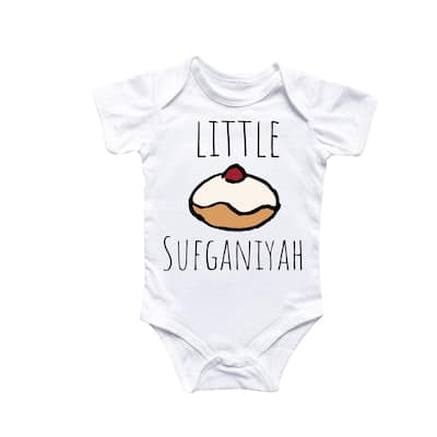 Sufganiyah Hanukkah - Baby Boy Girl Clothes Infant Bodysuit Funny Cute Newborn