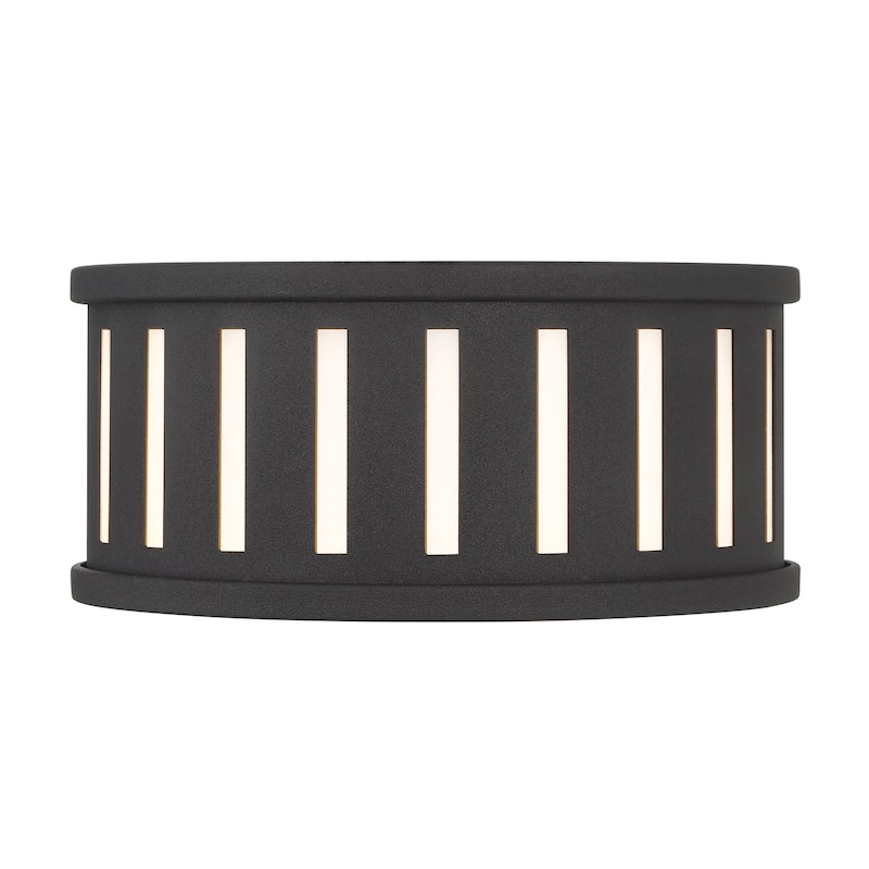 Kendal 2 Light Black Forged Flush Mount